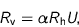 \begin{displaymath}
R_{\text{v}} = \alpha R_{\text{h}} U,
\end{displaymath}