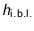 $h_{\text{i.b.l.}}$