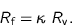 \begin{displaymath}
R_{\text{f}} = \kappa \; R_{\text{v}}.
\end{displaymath}