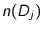 $n(D_j)$