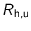 $R_{\text{h,u}}$