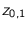 $z_{0,1}$
